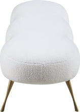 Load image into Gallery viewer, Nube White Faux Sheepskin Fur Bench - Furniture Depot