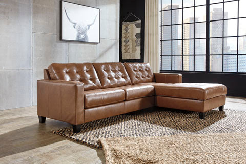 Baskove 2-Piece Sectional with Chaise with RHF Chaise - Furniture Depot