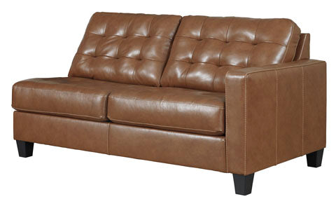 Baskove 3pc Italian Leather Sectional - Furniture Depot