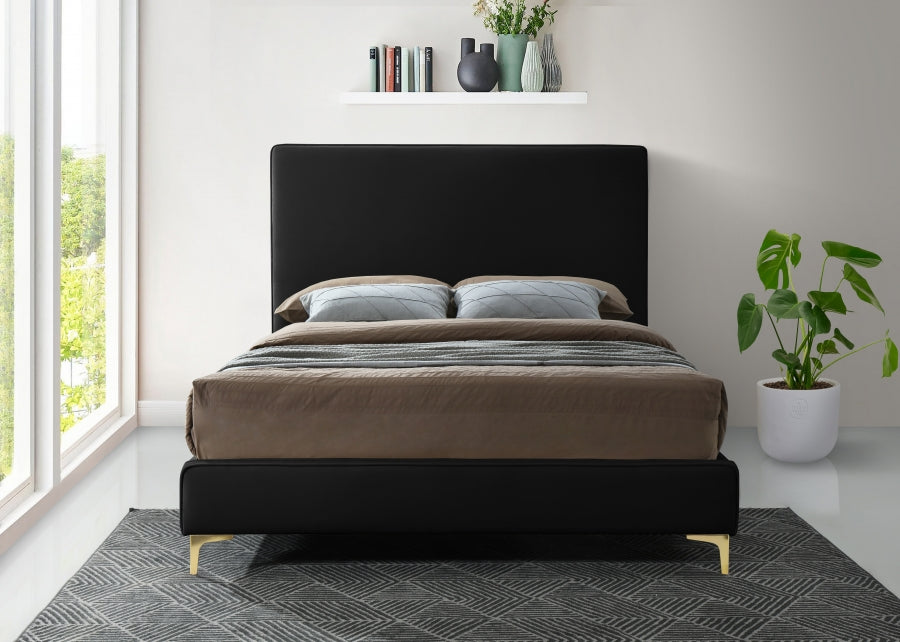 Geri Velvet Bed - Furniture Depot