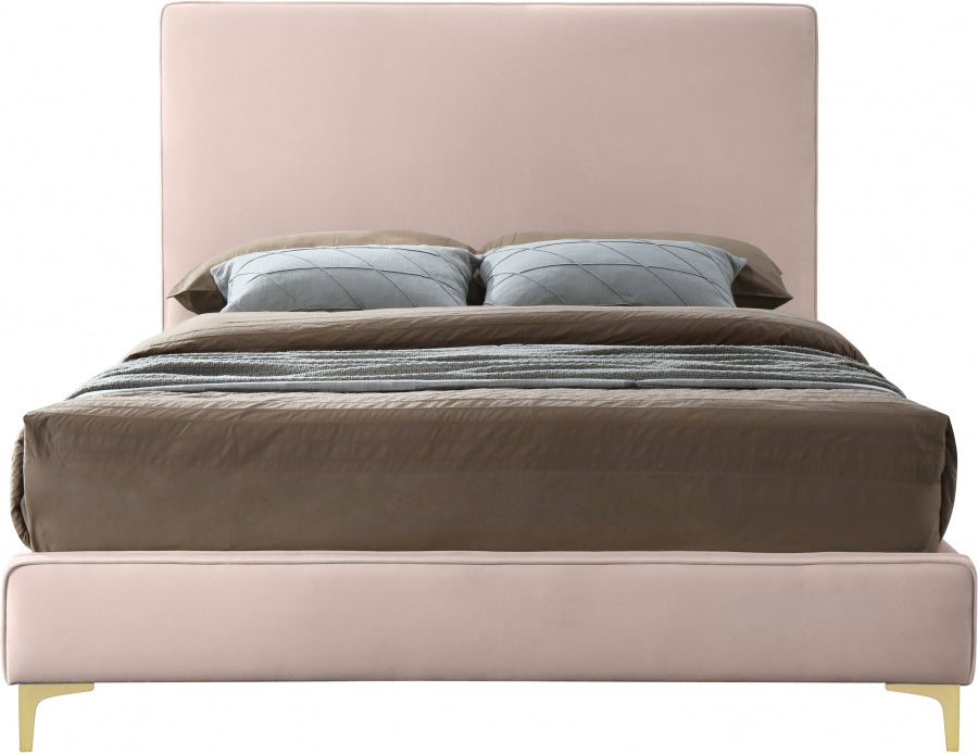 Geri Velvet Bed - Furniture Depot