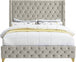 Savan Velvet Bed - Furniture Depot (7679026397432)