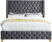 Savan Velvet Bed - Furniture Depot (7679026397432)