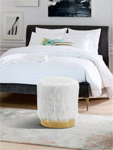 Load image into Gallery viewer, Joy Faux Fur Ottoman/Stool - Furniture Depot