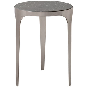 Agra Modern Side Table Pearl Silver