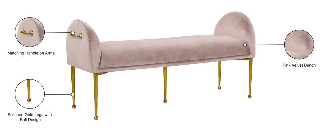 Owen Velvet Bench - Furniture Depot