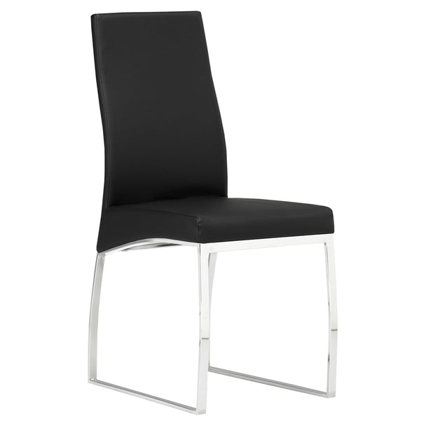 K-Chair (Black Leatherette) - Furniture Depot