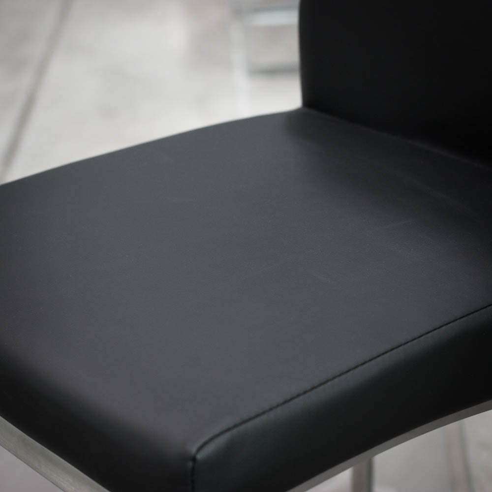 K-Chair (Black Leatherette) - Furniture Depot