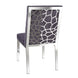 Wellington Charcoal Velvet Dining Chair - Furniture Depot