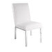 Wellington White PU Fabric Dining Chair - Furniture Depot