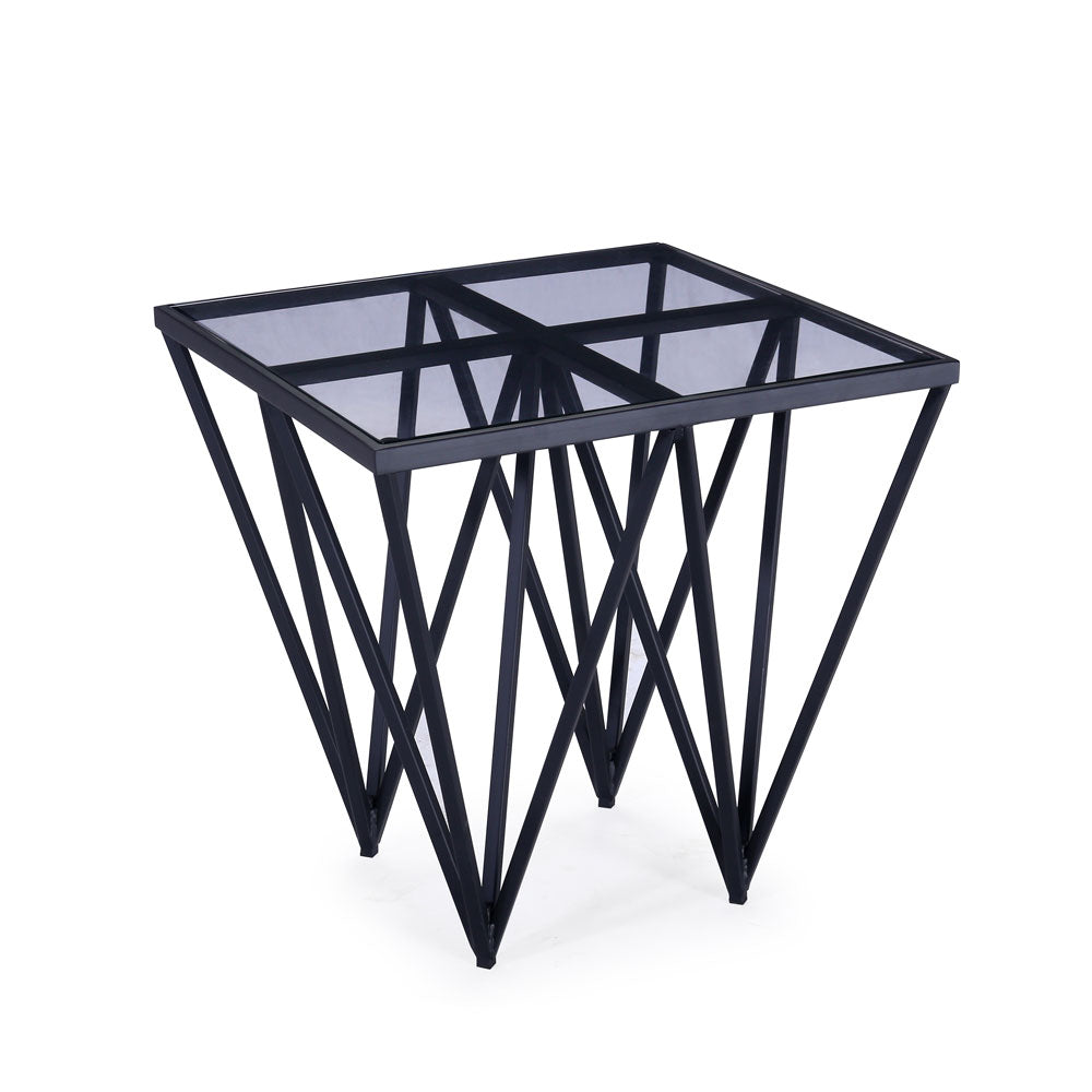 Luxor Black End Table - Furniture Depot