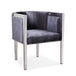 Elvis Charcoal Velvet Chair - Furniture Depot