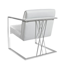 Load image into Gallery viewer, Fairmont Chair (White Leatherette) - Furniture Depot