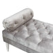 Prado Bench Grey Velvet - Furniture Depot