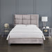 Blair Grey Velvet Bed (Queen size) - Furniture Depot