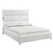 Load image into Gallery viewer, Blair White Leatherette Bed (King size) - Furniture Depot