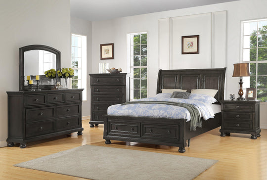 Park Avenue Bedroom Suite - Charcoal - Furniture Depot (7595207524600)