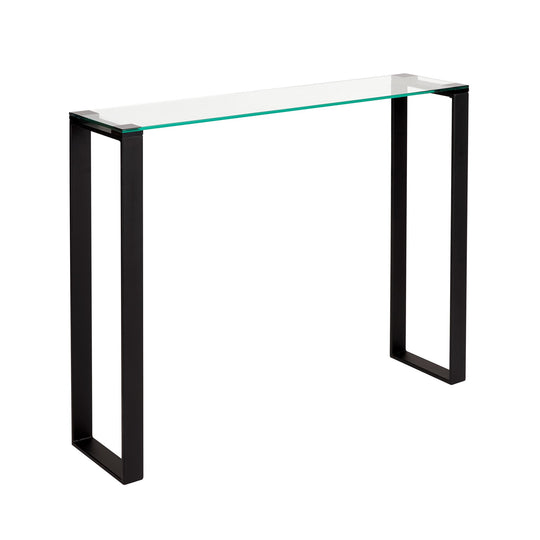 David Console Table (Black Metal) - Furniture Depot