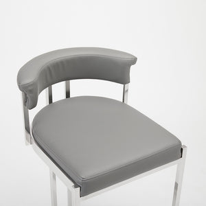 Corona Counter Chair (Grey ) - Furniture Depot
