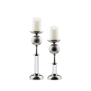 Miya Candle Holder (Silver) - Furniture Depot