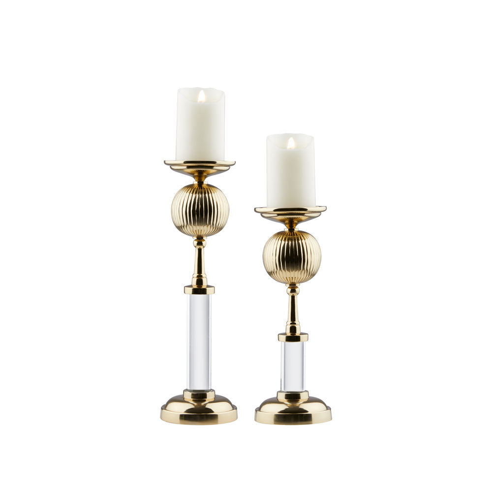 Miya Candle Holder (Gold) - Furniture Depot