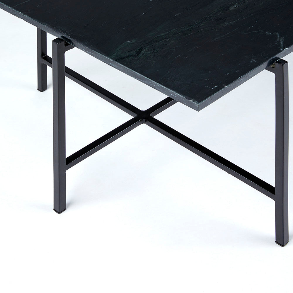 Ida Black Marble Coffee Table - Furniture Depot