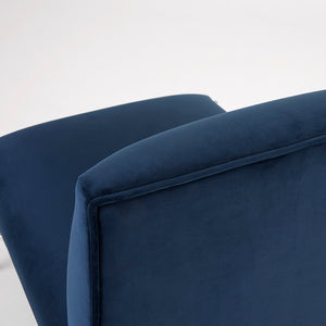 Barrymore Blue Velvet Chair - Furniture Depot