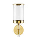 Acrylic Wall Sconce - Gold - Furniture Depot