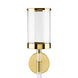 Acrylic Wall Sconce - Gold - Furniture Depot
