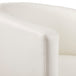 Anton Accent Chair: White Leatherette - Furniture Depot