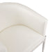 Anton Accent Chair: White Leatherette - Furniture Depot