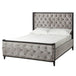 Swire Bed - Grey velvet (King size) - Furniture Depot