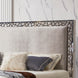 Wellington Grey Velvet Bed (King size) - Furniture Depot
