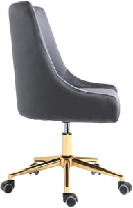 Karina Velvet Office Chair - Furniture Depot (7679223693560)