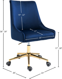 Karina Velvet Office Chair - Furniture Depot (7679223693560)