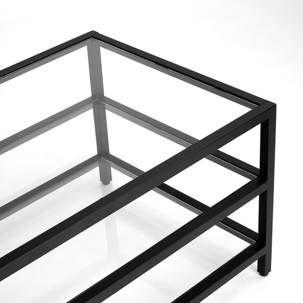 MILEY Coffee Table (Black metal) (Big size) - Furniture Depot