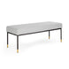 ROGER Bench (Light Grey linen fabric) - Furniture Depot