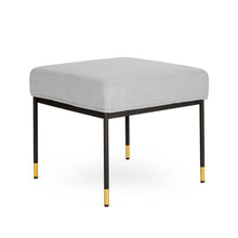 Load image into Gallery viewer, ROGER Ottoman (Light Grey linen fabric) - Furniture Depot