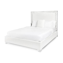 Load image into Gallery viewer, Wellington White Leatherette Bed (King size) - Furniture Depot