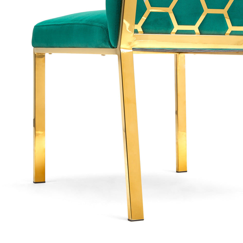 RILEY CHAIR (Emerald green) - Furniture Depot