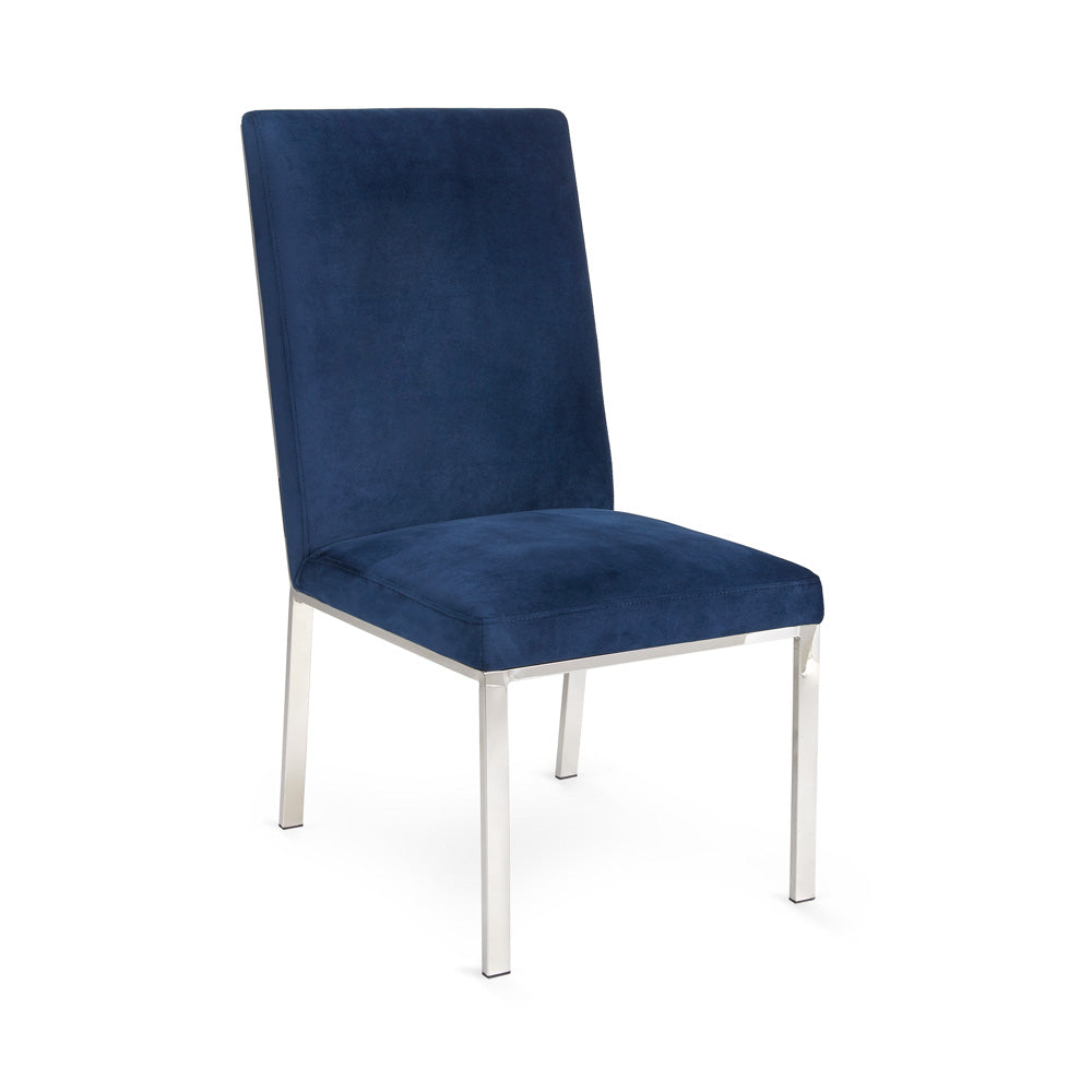 RILEY CHAIR (Ink Blue Velvet) - Furniture Depot