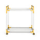 Esme Gold Bar Cart - Furniture Depot