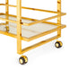 DORSEY Gold Steel Bar Cart - Furniture Depot