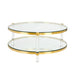 PALOMA COFFEE TABLE (BRUSHED GOLD STEEL) - Furniture Depot