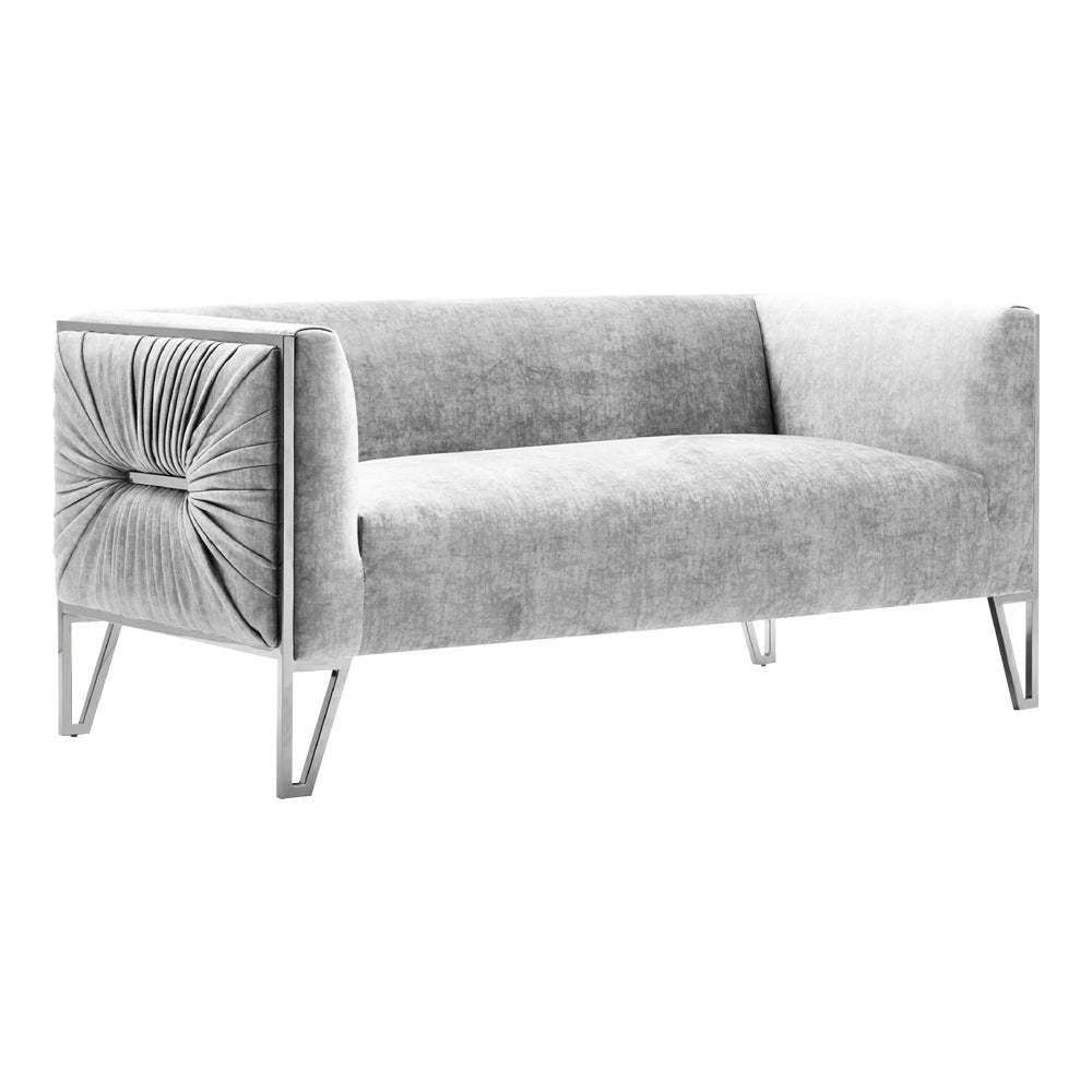 Truro Sofa (NP Grey Velvet color) - Furniture Depot