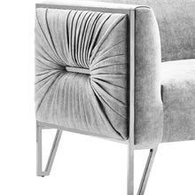 Load image into Gallery viewer, Truro Chair (NP Grey Velvet color) - Furniture Depot