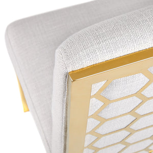 RILEY CHAIR ( Light Grey Linen) - Furniture Depot