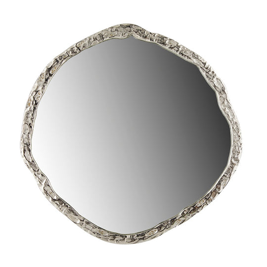 ORGANIC SHAPE MIRROR (SILVER) - Furniture Depot