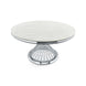 Bailey Dining Table (Polished Steel) - Furniture Depot