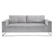 Franklin Sofa (Grey Velvet) - Furniture Depot